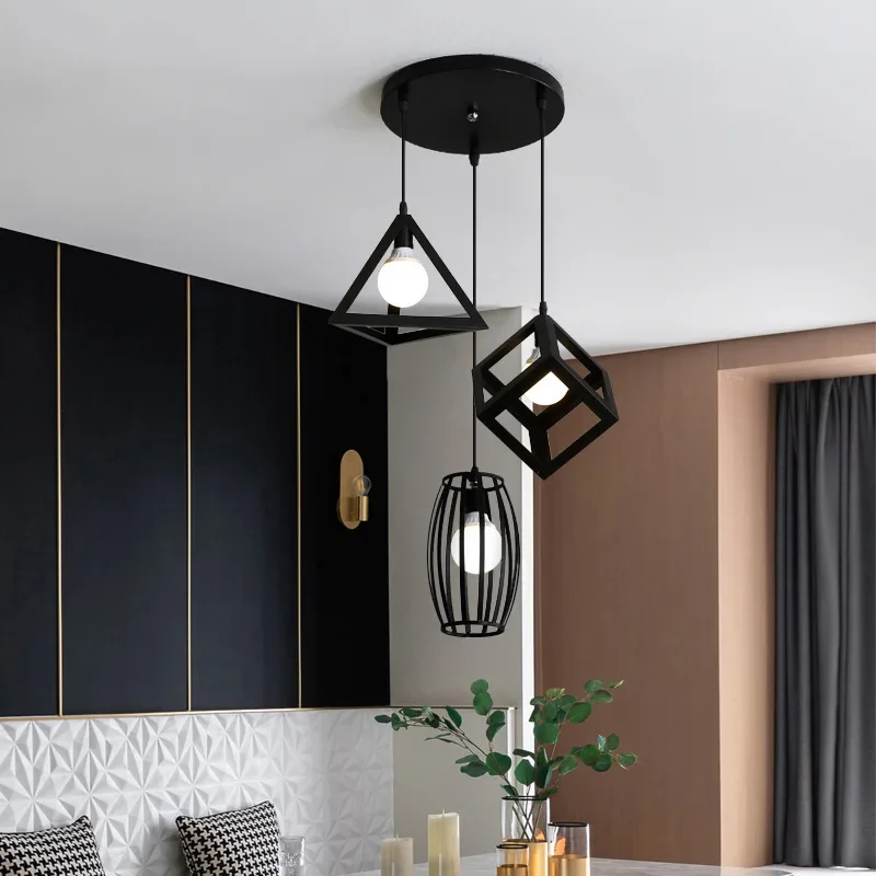 

Modern Pendant Light Minimalist Indoor Chandelier Dining Pendant LED Light Living Room Iron Bar Counter Bedroom Lamp Home Decor