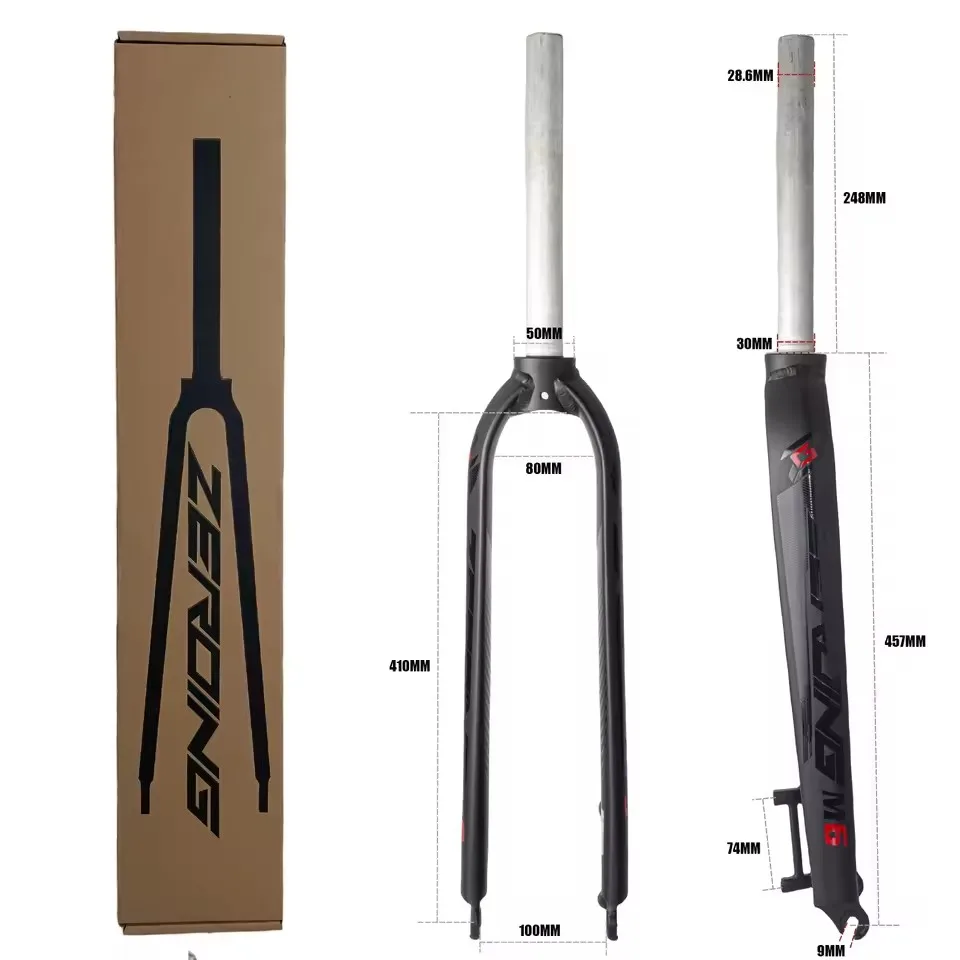 EVOSID Mountain Bicycle Front Fork M5 M6 Ultralight MTB Bike Fork 888g Suitable for 26/27.5/29er Aluminum Alloy Brake Front Fork