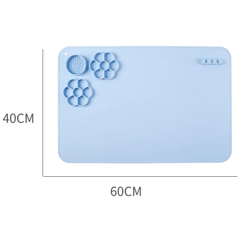 어린이 실리콘 페인팅 패드 드로잉 장난감, 세척 가능 실리콘 패드, 다기능 실리콘 아트 페인팅 아트 클레이 그래피티 매트