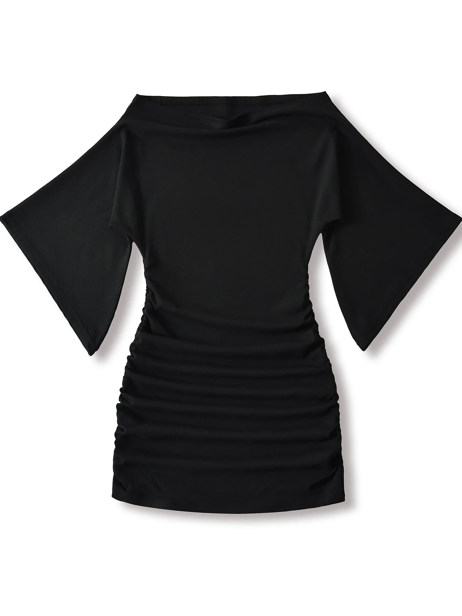 

Сексуальная юбка Pure Desire, женская летняя обтягивающая талию, утягивающая плиссированная юбка на одно плечо с запахом Dr