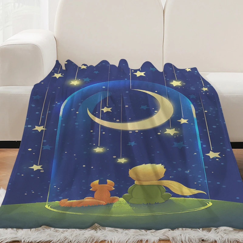 Custom Blanket Sofa Winter Warm The Little Prince Knee Bed Fleece Nap King Size Fluffy Soft Blankets Microfiber Bedding