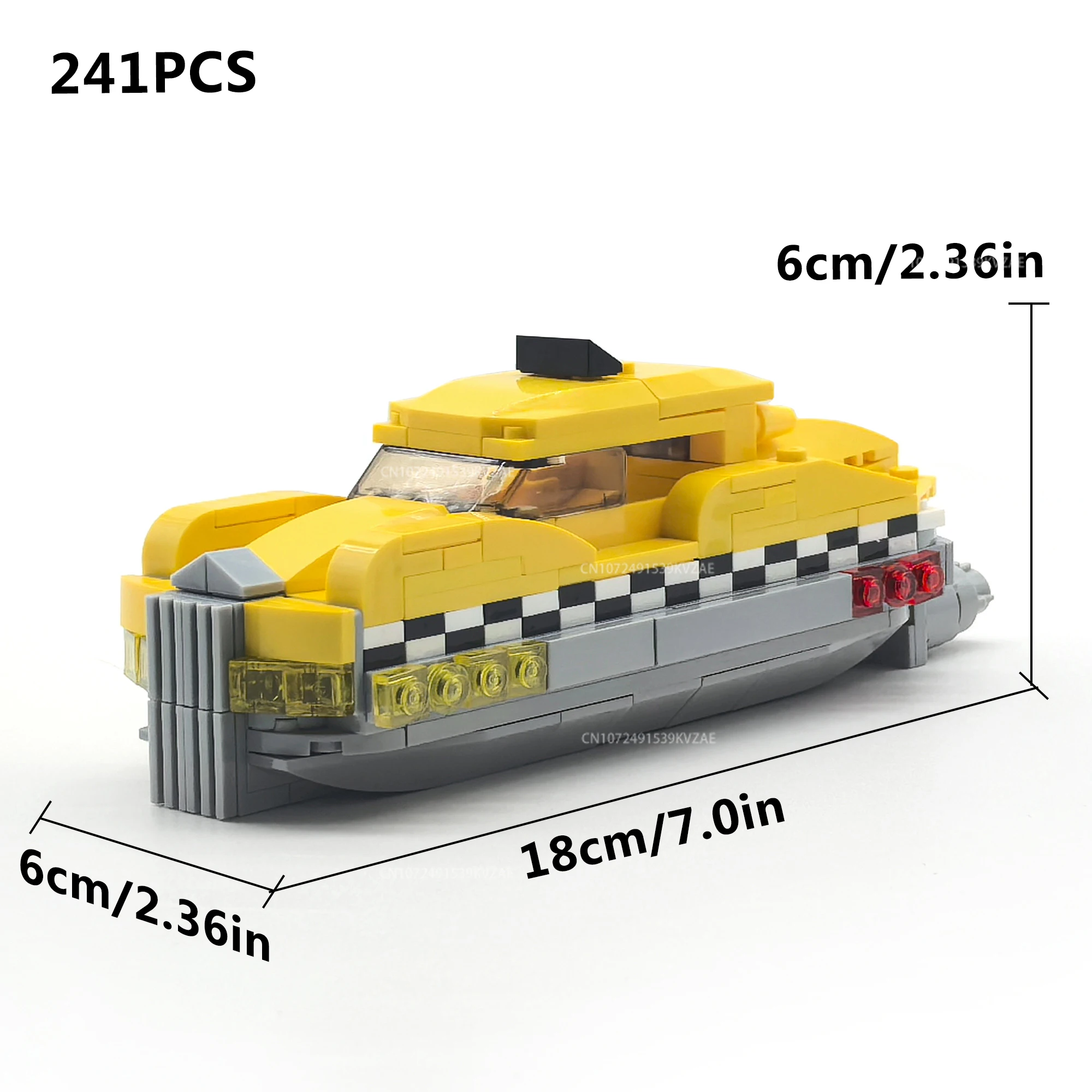 MOC 5th Element Floating Police Taxi Car Building Block Set Speed Champion Technical Vehicle Cars Aldult Bricks Toys Gifts