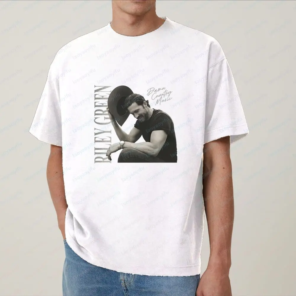 RILEY GREEN - New Style Band-style Pop Music Casual Trendy Multi-purpose Men's and Women's Round-neck T-shirt