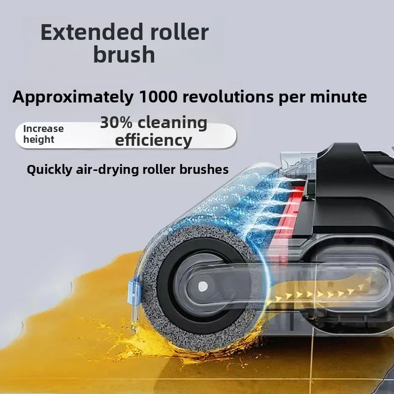 Smart Vacuum Mop Cleaner 2 in 1 Wireless Self Cleaning Robot for Home Floor Washing