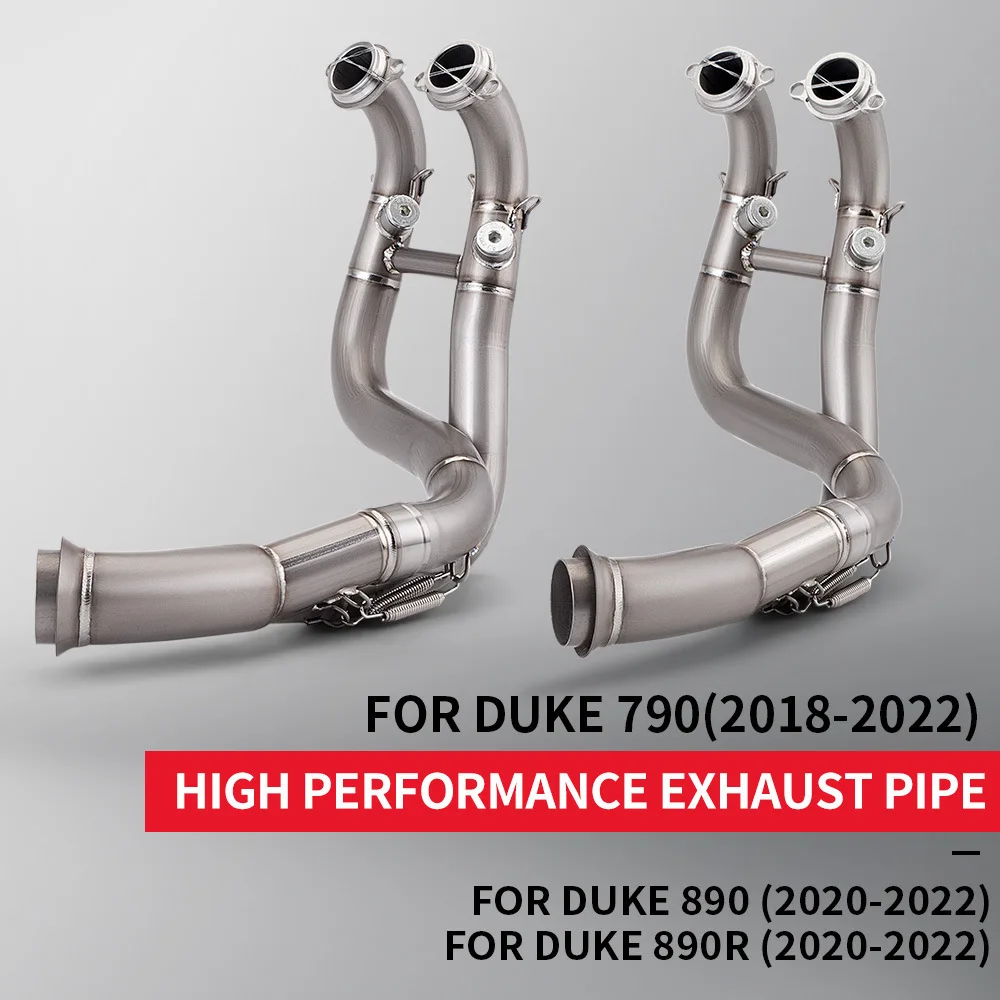 For KTM 790 890 DUKE ADV Chunfeng 800NK 800MT modified exhaust pipe front end model Stainless Steel