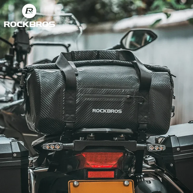 

ROCKBROS Motorcycle Bag Waterproof Motocross Pannier Bag 20L-60L Autocycle Saddle Bags Storage Bag Rear Seat Luggage Bag