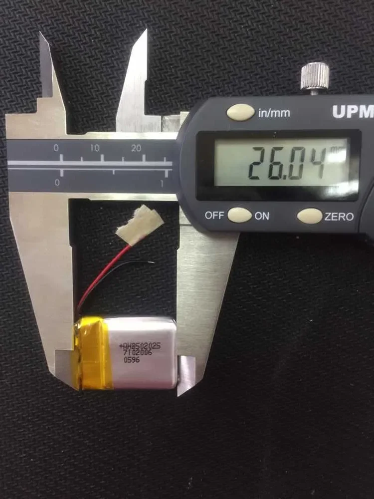 A products 3.7V polymer lithium battery, 502025 200MAH MP3 MP4 MP5 GPS Bluetooth small battery Rechargeable Li-ion Cell