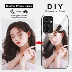 Custom Photos Case for Samsung A15 A25 A35 A55 A05 A06 A16 A36 A56 A54 A34 A24 A53 Personalized DIY Picture Tempered Glass Cover