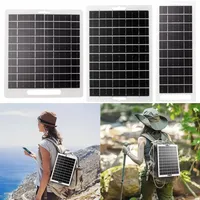 Solar Panel Flexible 5V 6W-10W USB Solar Charging Panel Outdoor Camping Mobile Power Charger Photovoltaic Panel High Quality