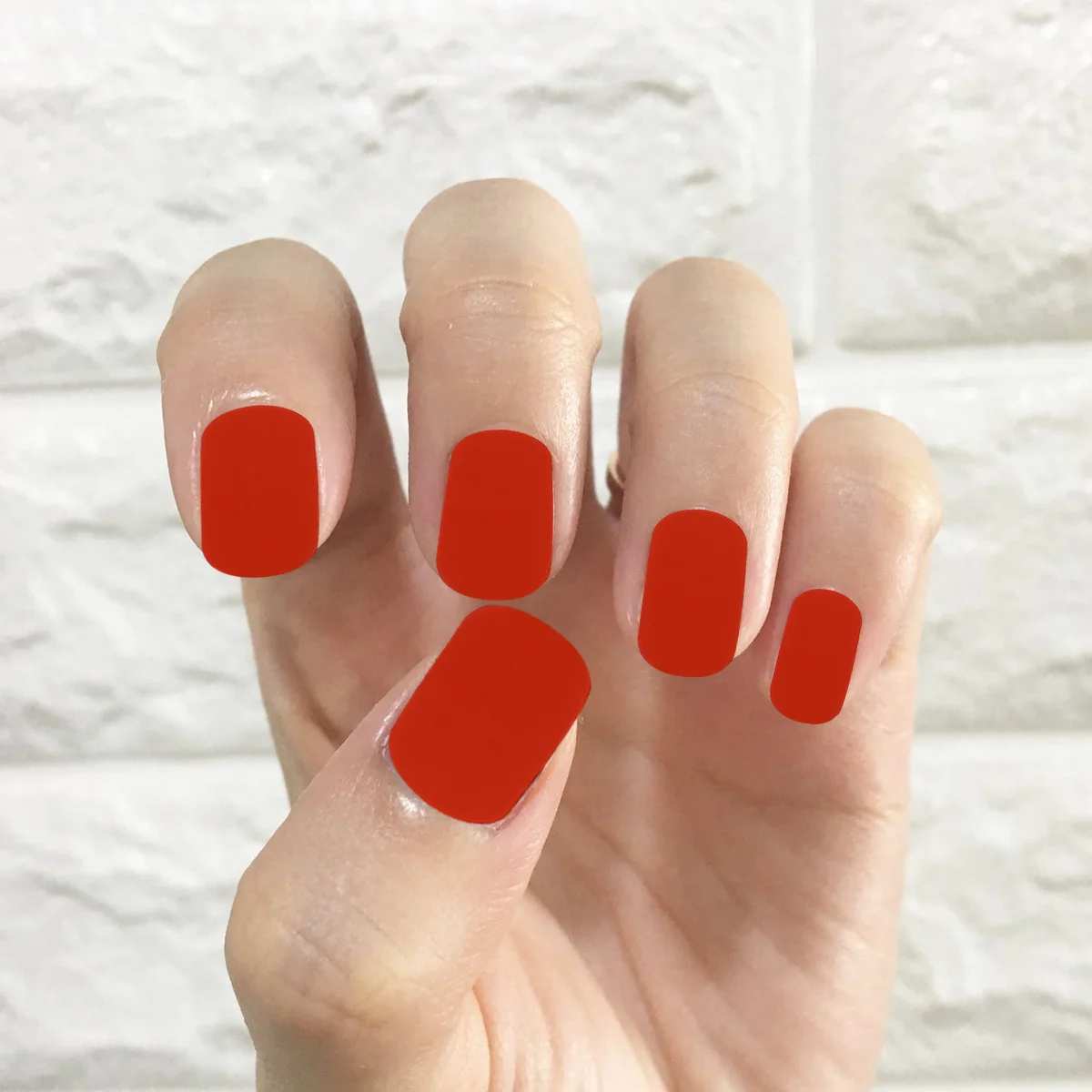 Naklejki na paznokcie w jednolitym kolorze, łatwe w aplikacji, do samodzielnego manicure, dekoracje dla kobiet, naklejki na paznokcie w odcieniach dyni.