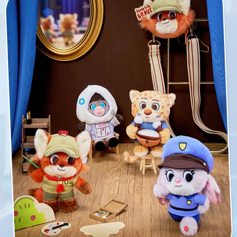 حار أصيلة ديزني Zootopia ليتل دريمز سلسلة أفخم المفاتيح أفضل بيع جودي نيك حقيبة سحر لطيف زوجين قلادة لعبة الهدايا #1