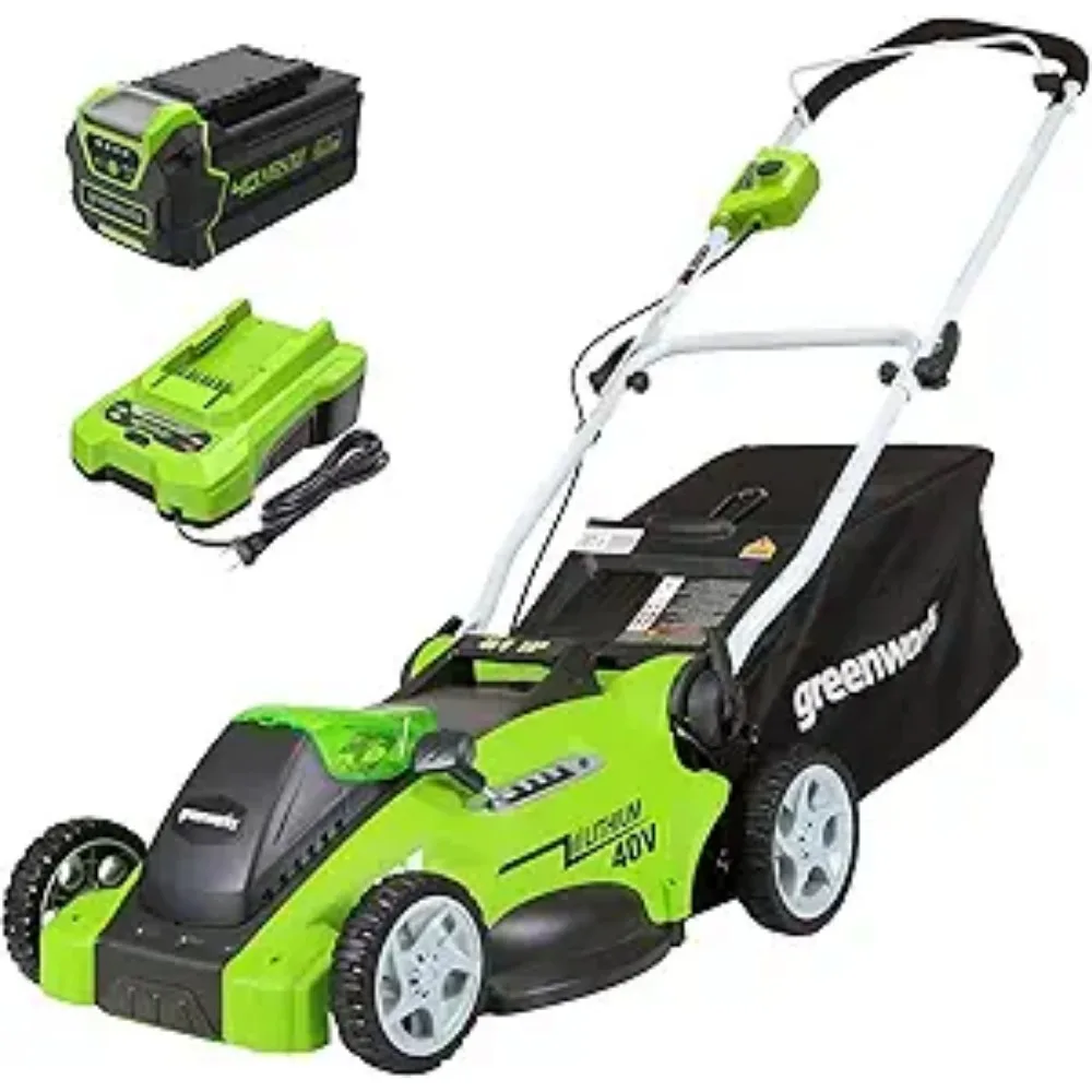 

40V 16" Cordless (Push) Lawn Mower (75+ Compatible Tools) Weed Removal 4.0Ah Battery and Charger Included Freight Free Lawnmower