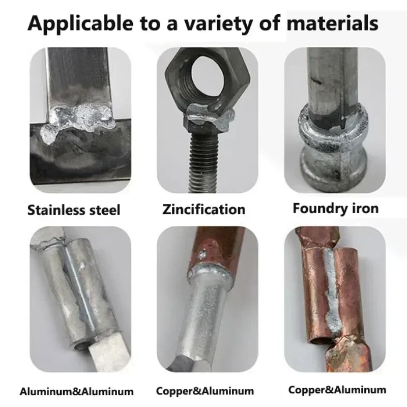 Tiges de soudage à basse température, trous de réparation, facile à fondre, cuivre, fer, aluminium, acier inoxydable, Kit de réparation de tiges de soudure, 60 pièces