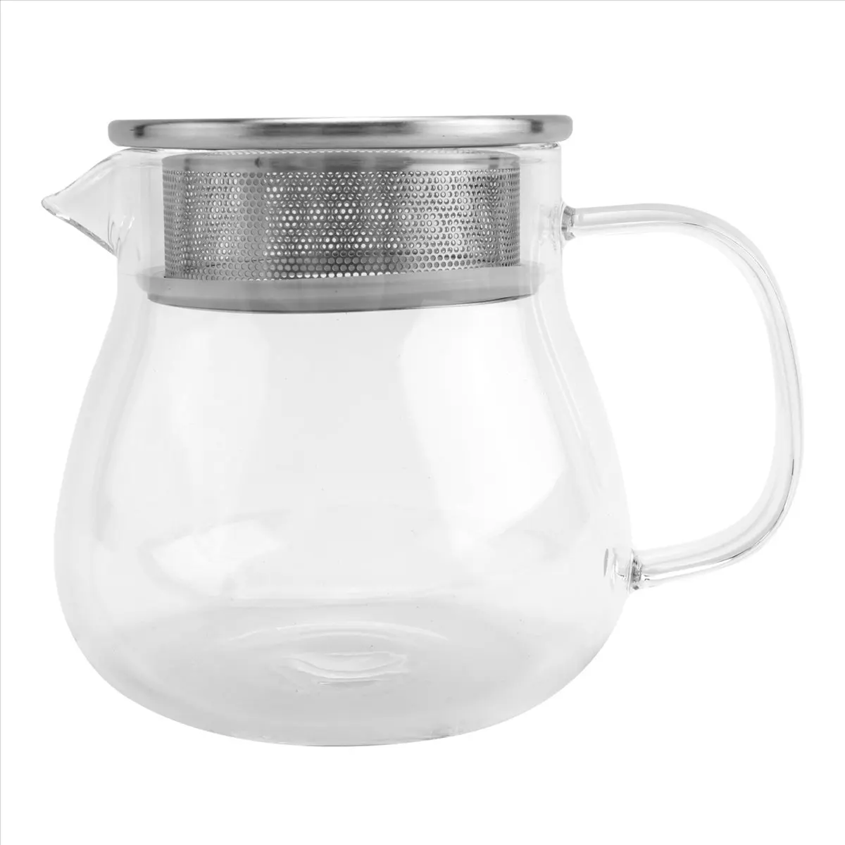 A238K Heat Resistant Coffee Pot Hand Brewing Coffee Pot Steel Cover Transparent Sharing Pot Glass Brewing Pot with Handle SUMMER