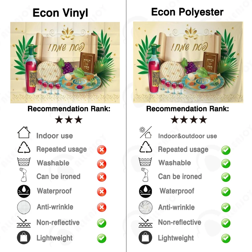 Allenjoy ชาวยิว Happy Passover พื้นหลัง Party Gold วันหยุดแบบดั้งเดิมฮีบรูไวน์ขนมปังกรอบ Photophone ฉากหลัง