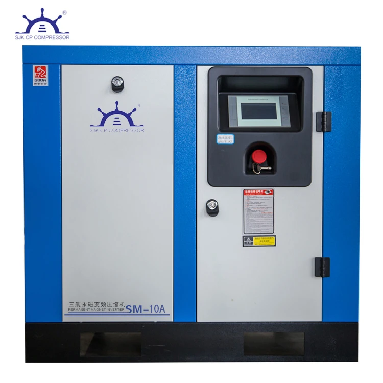 

China Industrial Direct Drive 10Hp 7.5Kw 16Bar 10Bar Screw Air-Compressors 500 1000 Liter 220V 500l Screw air Compressors