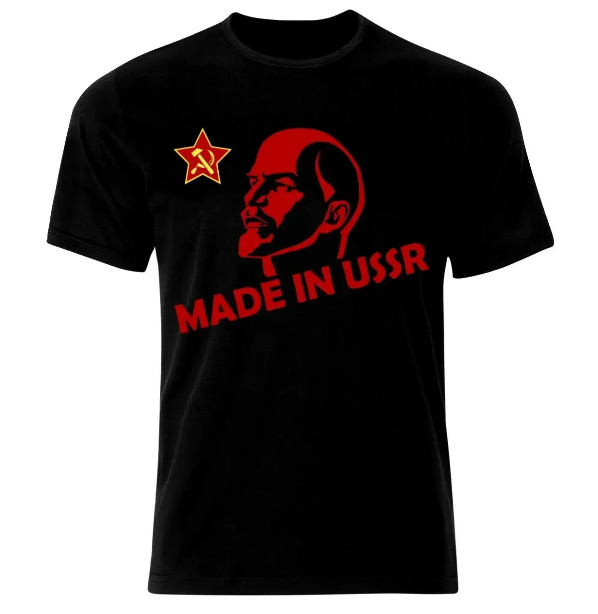 Made In USSR Russia Solviet Union Lenin Communism T-Shirt 100% Cotton O-Neck Summer Short Sleeve Casual Mens T-shirt Size S-3XL