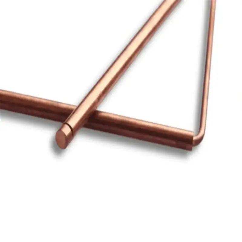 A84E-2Pcs 99.9% Copper Probe Rod Metal Detector Rod Divining Dowsing Rods For Water Treasure Gold Lost Items Finding Tools