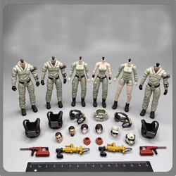 1/18 Scale Soldier Dark Source Repair Group Head Sculpture Body Scarf Hammer Drill Hydraulic Clamp Model 3.75