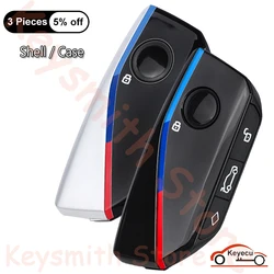 KEYECU 3+1 4 Buttons Case for BMW i7 X7 G07 LCI iX I20 X1 U11 7 Series G70 G09 XM U06 G81 M3 Auto Smart Remote Key Fob Shell