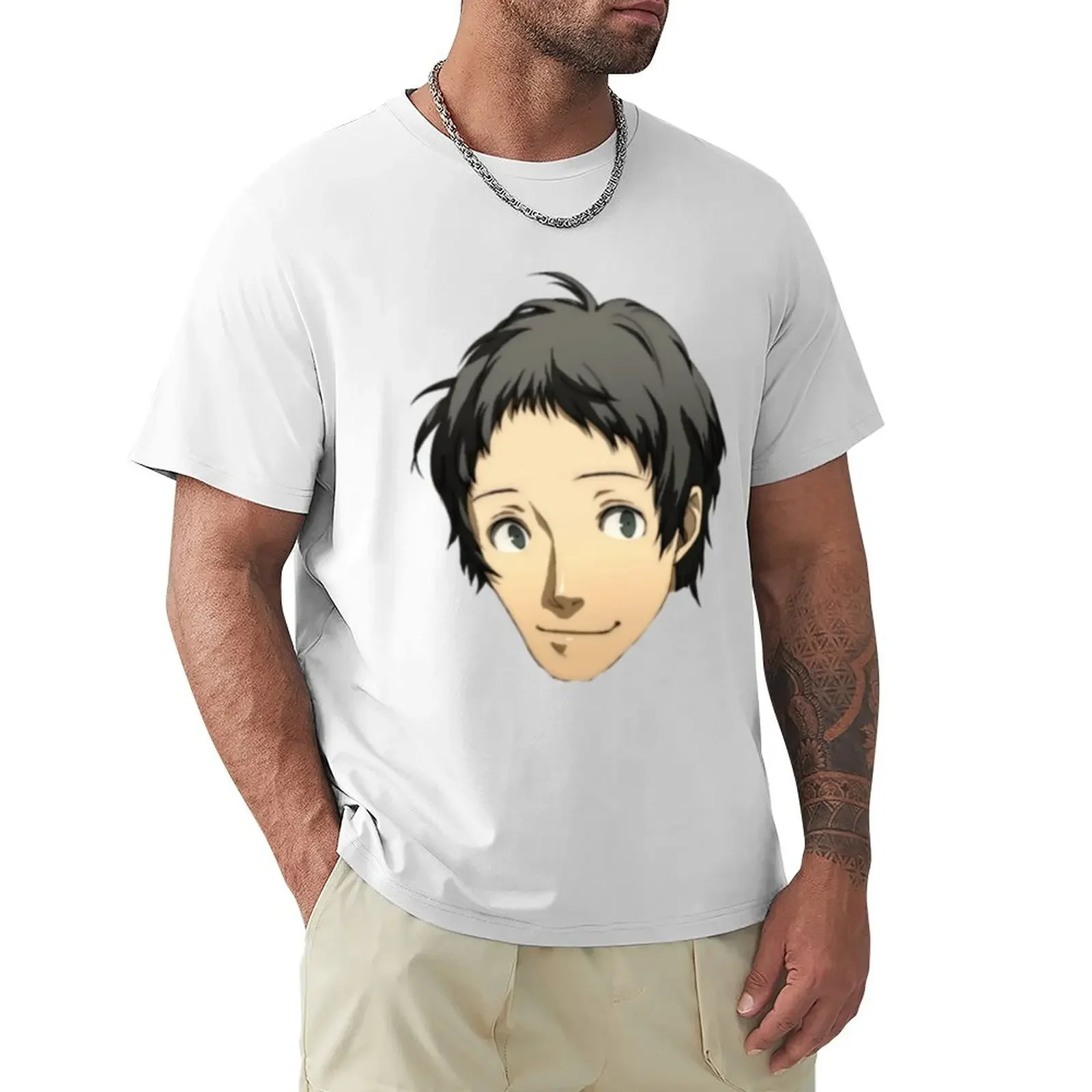 Adachi Tohru T-Shirt tops graphics summer clothes Blouse mens graphic t-shirts funny