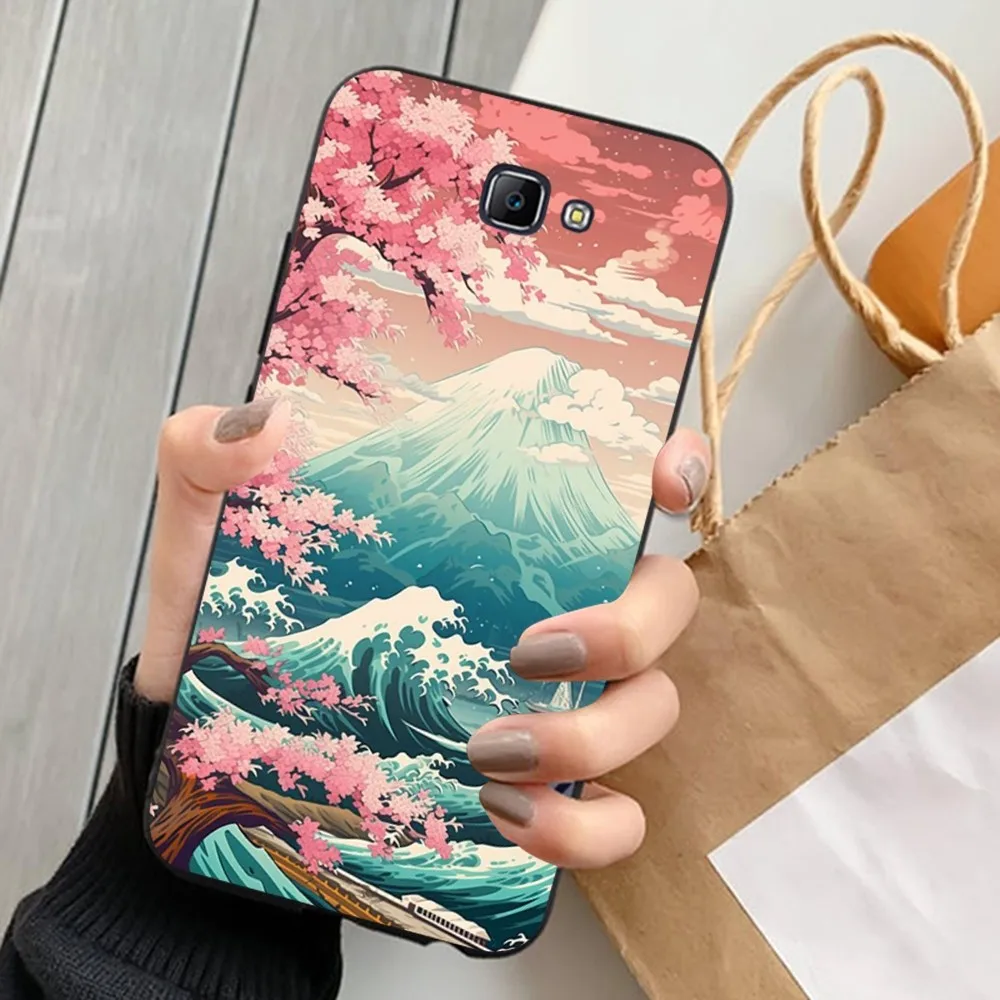 JAPAN wave Phone Case For Samsung J 7 plus 7core J7 neo J6 plus prime J6 J4 J5 Mobile Cover