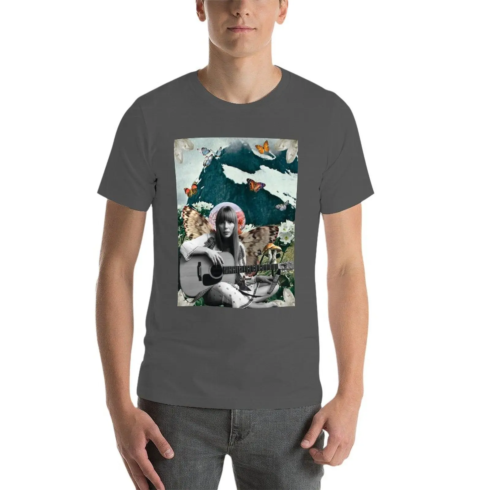 تي شيرت جوني ميتشل تي شيرت مطبوع للرجال تي شيرت صيفي