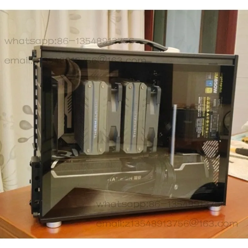 New iF17 Logic Library V2 New Version Side Transparent MATX Backplug ATX Power Supply ITX Compact Chassis