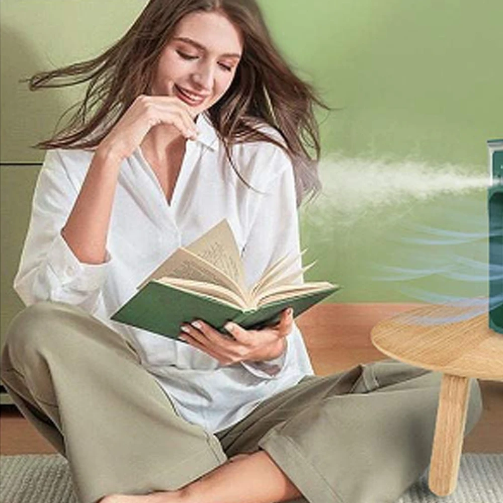 جديد سطح المكتب مروحة كهربائية تبريد الهواء تبريد المياه رذاذ مروحة المحمولة مكيف الهواء USB الترطيب مروحة صغيرة الهواء المرطب