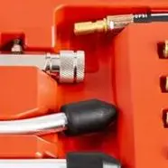 Double rod  Engine Compression Tester Cylinder 0-300 PSI Automobile Pressure Gauge Kit with M10 M12 M14 M18 Adapter