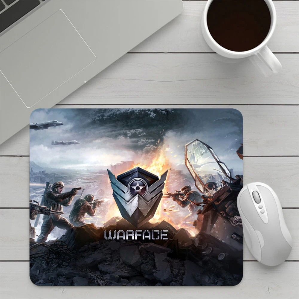 Warface Small Gaming Mouse Pad Computer Mousepad PC Gamer Mouse Mat Laptop Office Mausepad XXL Silicone Keyboard Mat Desk Pad