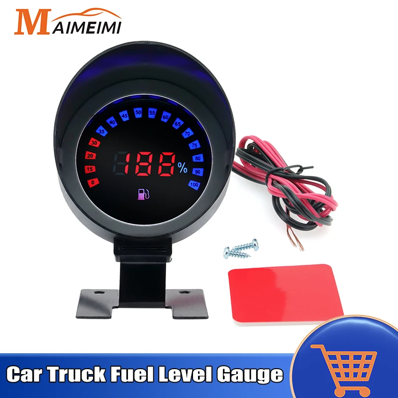 12V 24V PKW Kraftstoffs tands anzeige LCD Digital Auto Messgerät für LKW Motorrad Auto Öltank 12V 24V Kraftstoff zähler Anzeige