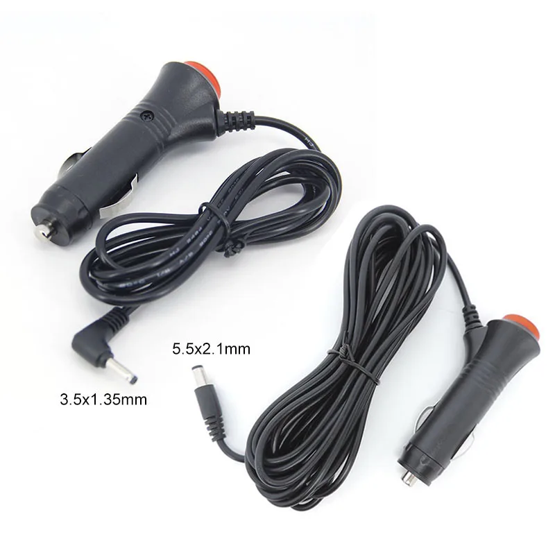 DC 12V 24V Car Adapter Charger Lighter Power supply extension cable Plug Cord Switch For Car Monitor Camera 2.1x5.5mm 0.5m-5m E1
