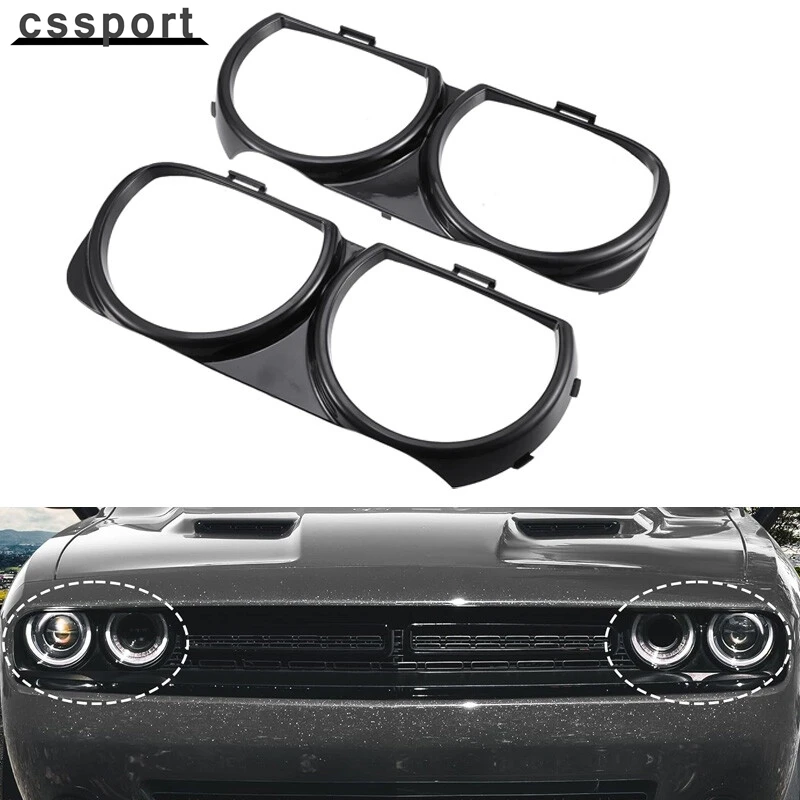 

Комплект накладок на переднюю фару с левой и правой крышкой для Dodge Challenger 2015-2021 гг.