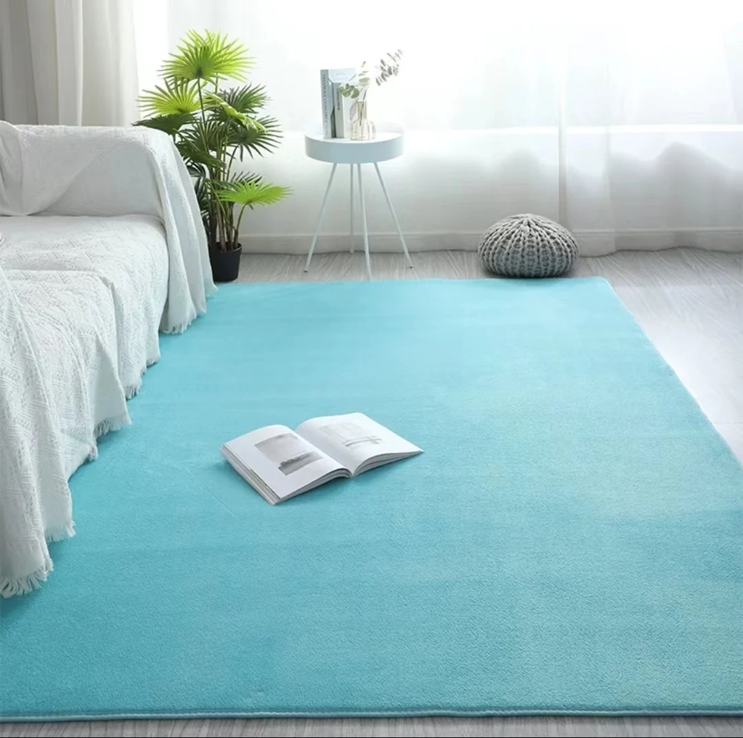 VIKAMA Soft Cozy Japanese Coral Pile Short Pile Carpet Living Room Bedroom Children Play Reading Non-slip Floor Mat