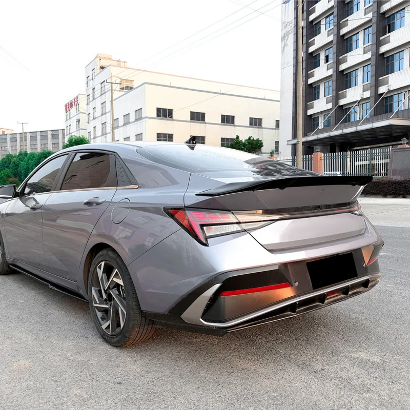 Glossy Black Wing Suitable For Hyundai Elantra MK7 2021+ RRear Spoiler Body kit