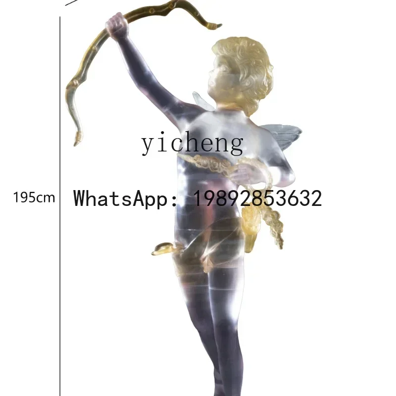 X1 large sculpture angel ornament bar hotel park acrylic statue decoration kawaii accessories