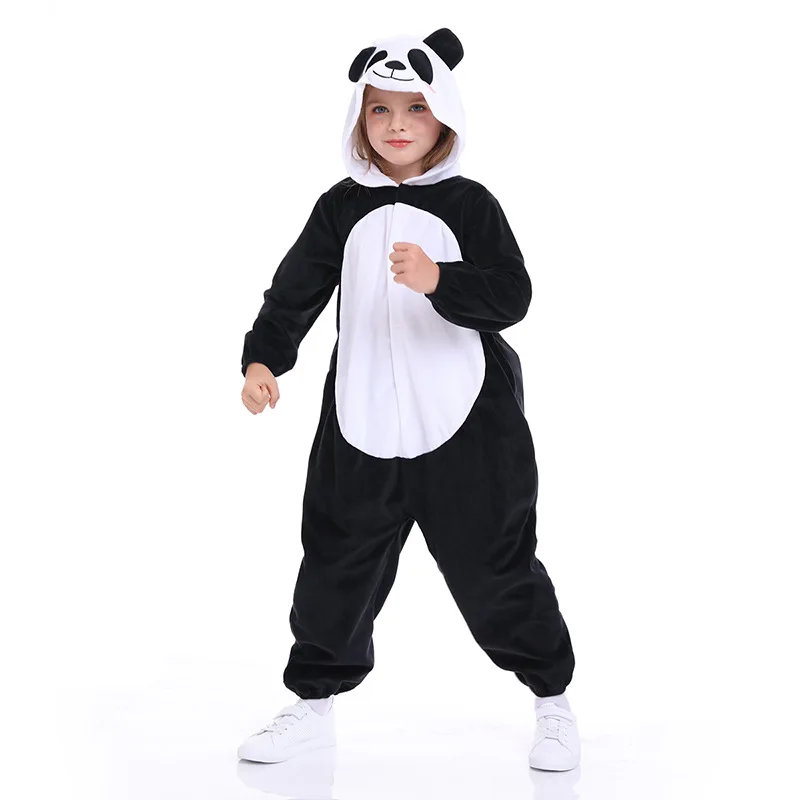 Unisex Girls Animal Onesies Boys kung fu Halloween Child Panda Costume