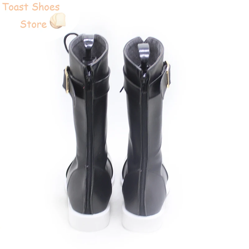 AZA Cosplay Shoes Halloween Carnival Boots Vtuber Cosplay Props PU Leather Shoes  Costume Prop