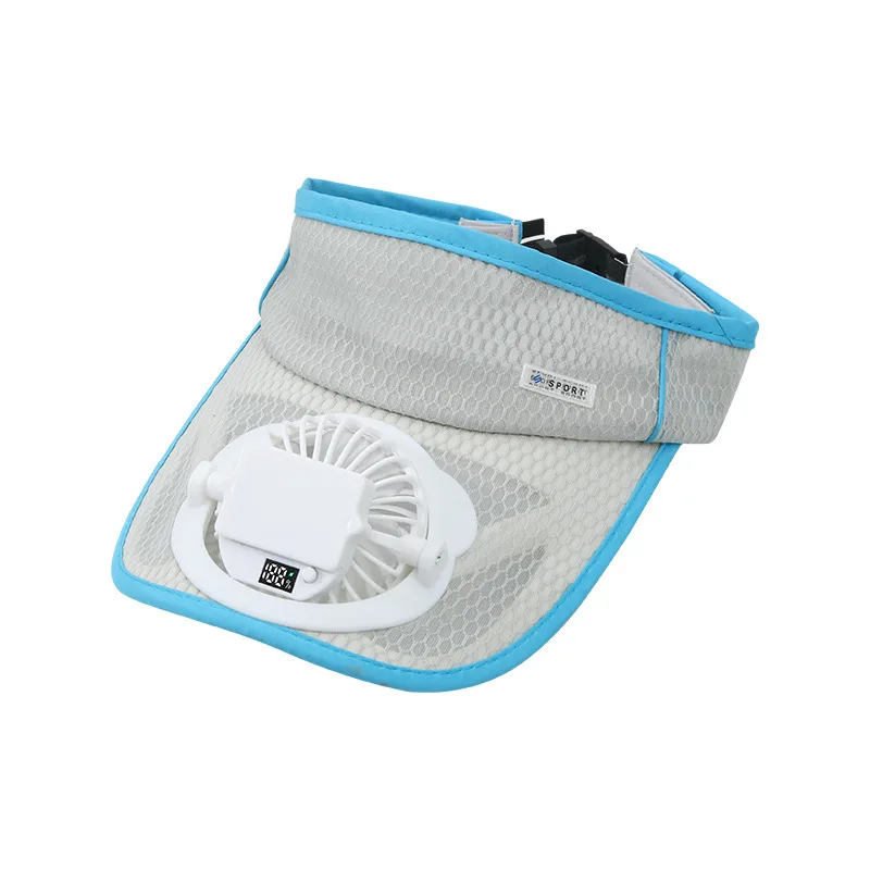 Cappello da sole a tesa larga con ventilatore incorporato Cappello estivo con visiera in paglia da esterno con ventilatore solare per campeggio, pesca, escursionismo 2025