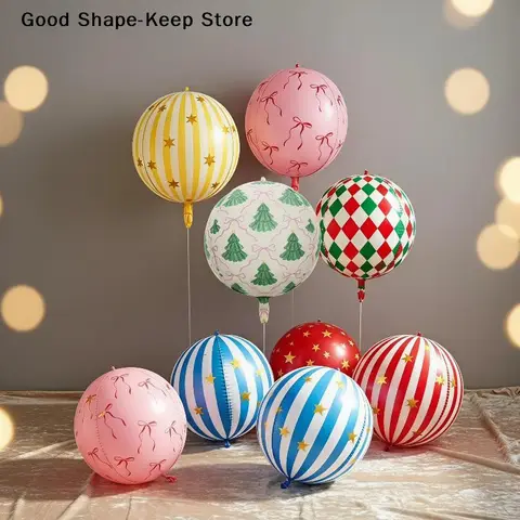 dailyRound Star Striped Foil Balloon 1 Pcs Easy to Inflate Balloon for New Year Eve Party Home Festive DecorDaily products