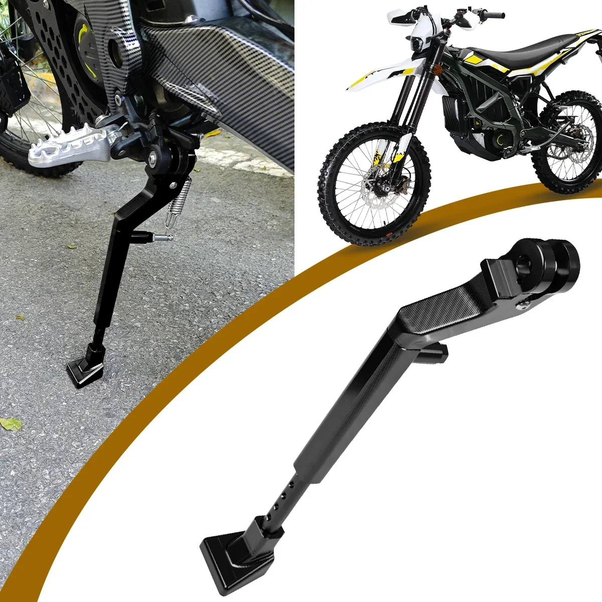 For Sur-Ron Ultra Bee 2023 Adjustable Kickstand Side Stand Foot Support Motorcycle Foot Support Replacement