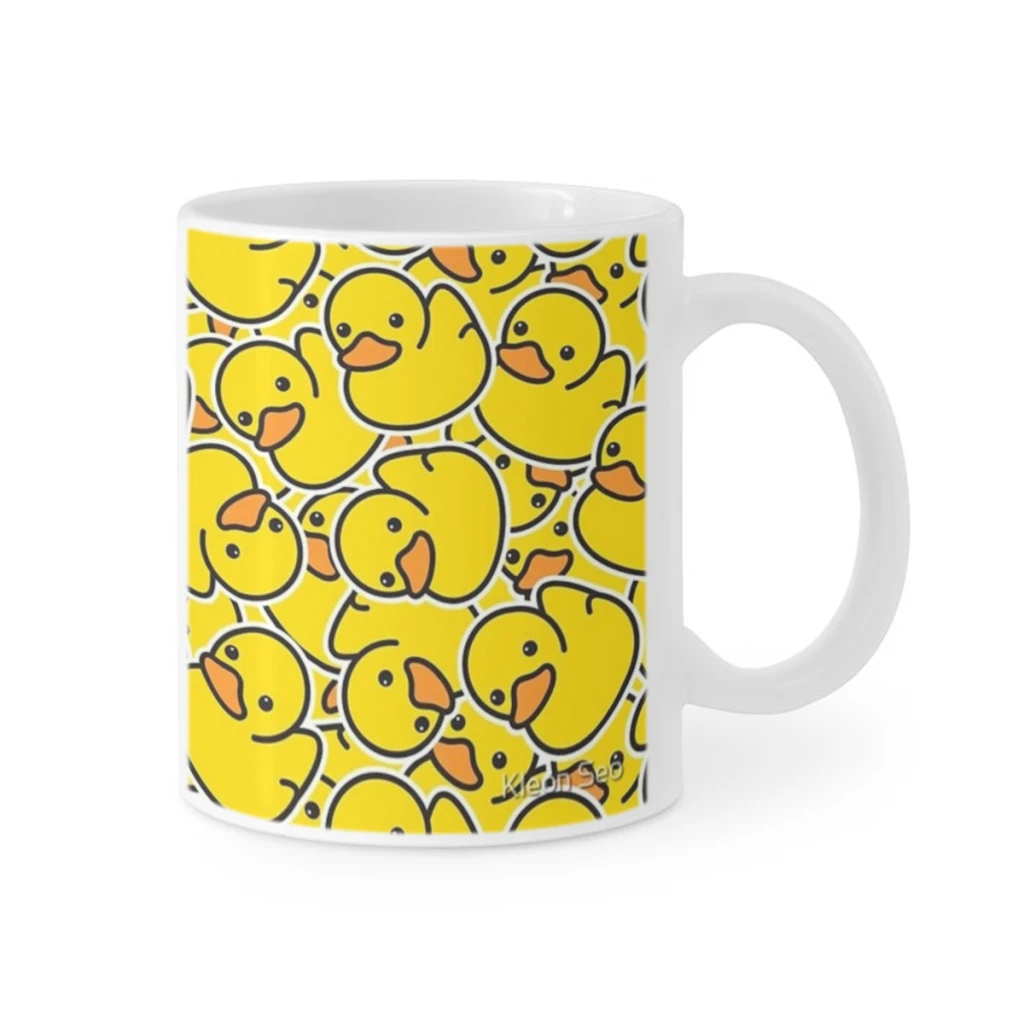 

Yellow Classic Rubber Duck Coffee Milk Cup,Mocha,Couple,Christmas,Kawaii,Original,11oz