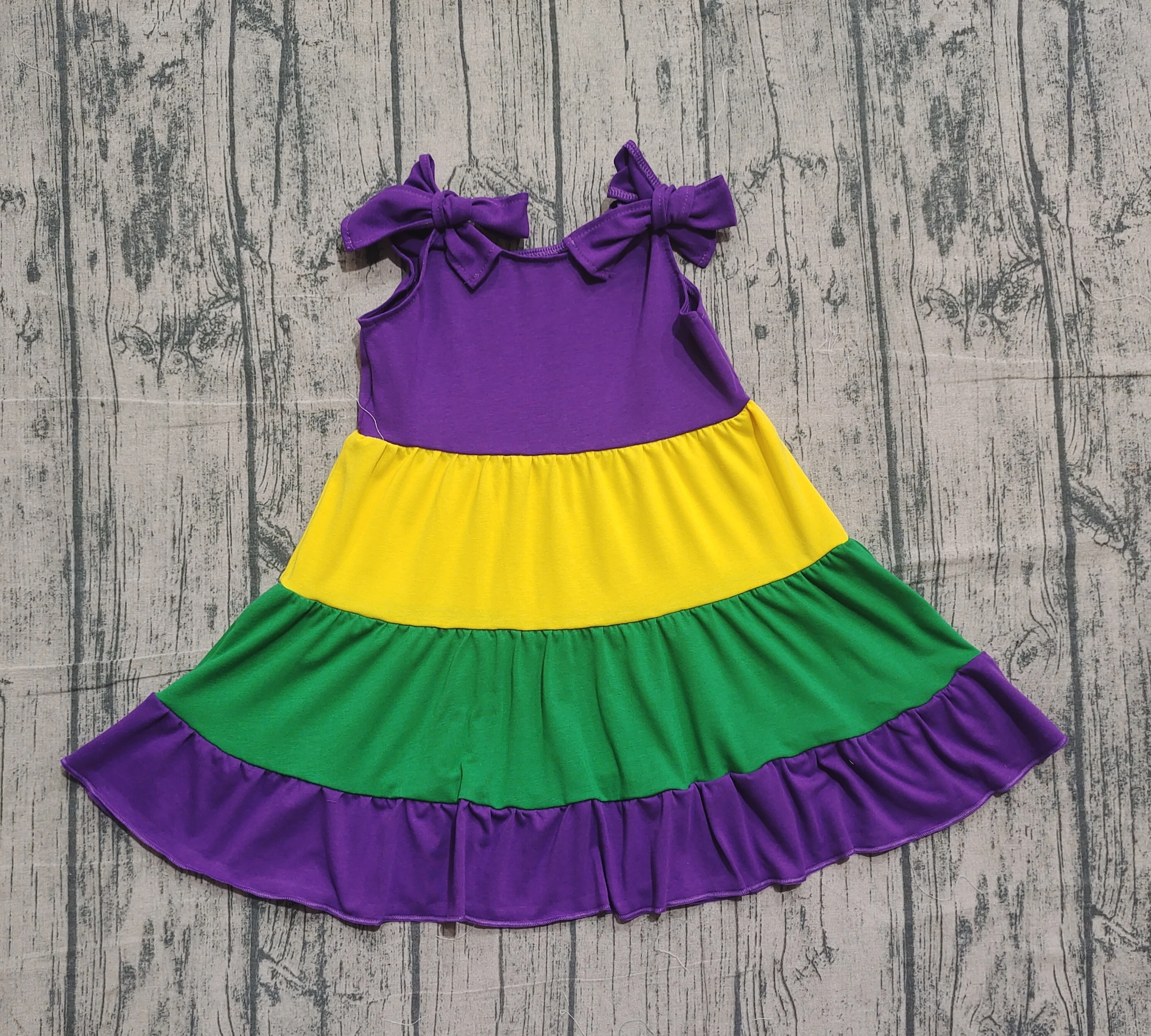 

Z1108-14 GSD2888 Presale Kids Girls Clothes Sleeveless Baby Fashion Dress
