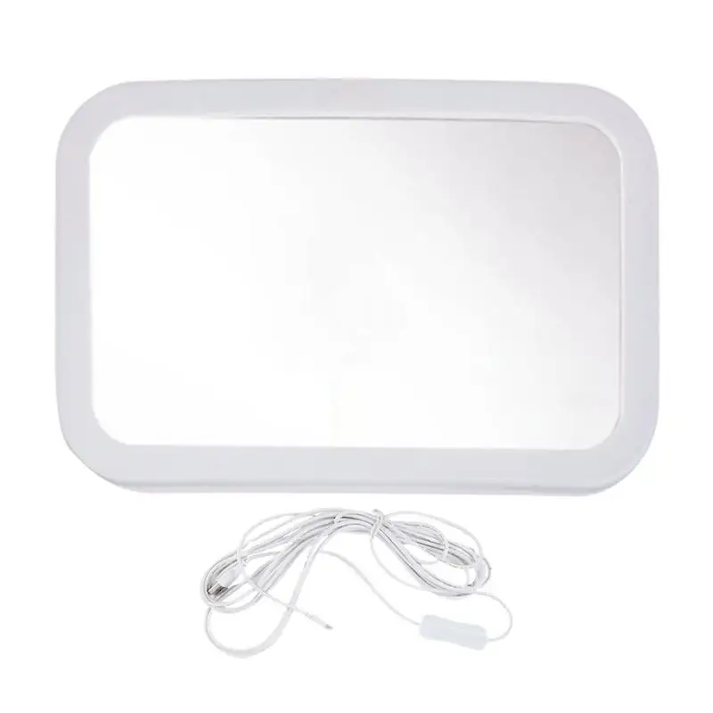 

Mirror For Baby In Car Child Interior LED Monitor Glass Dimmable USB Backseat Baby Car Interior Mirror For Travel Dash Road Trip