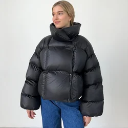 Original Light Luxury Inflatable Bread Jacket Autumn And Winter Women Trendy Street Personal Fluffy Design Casual Warm Jacket