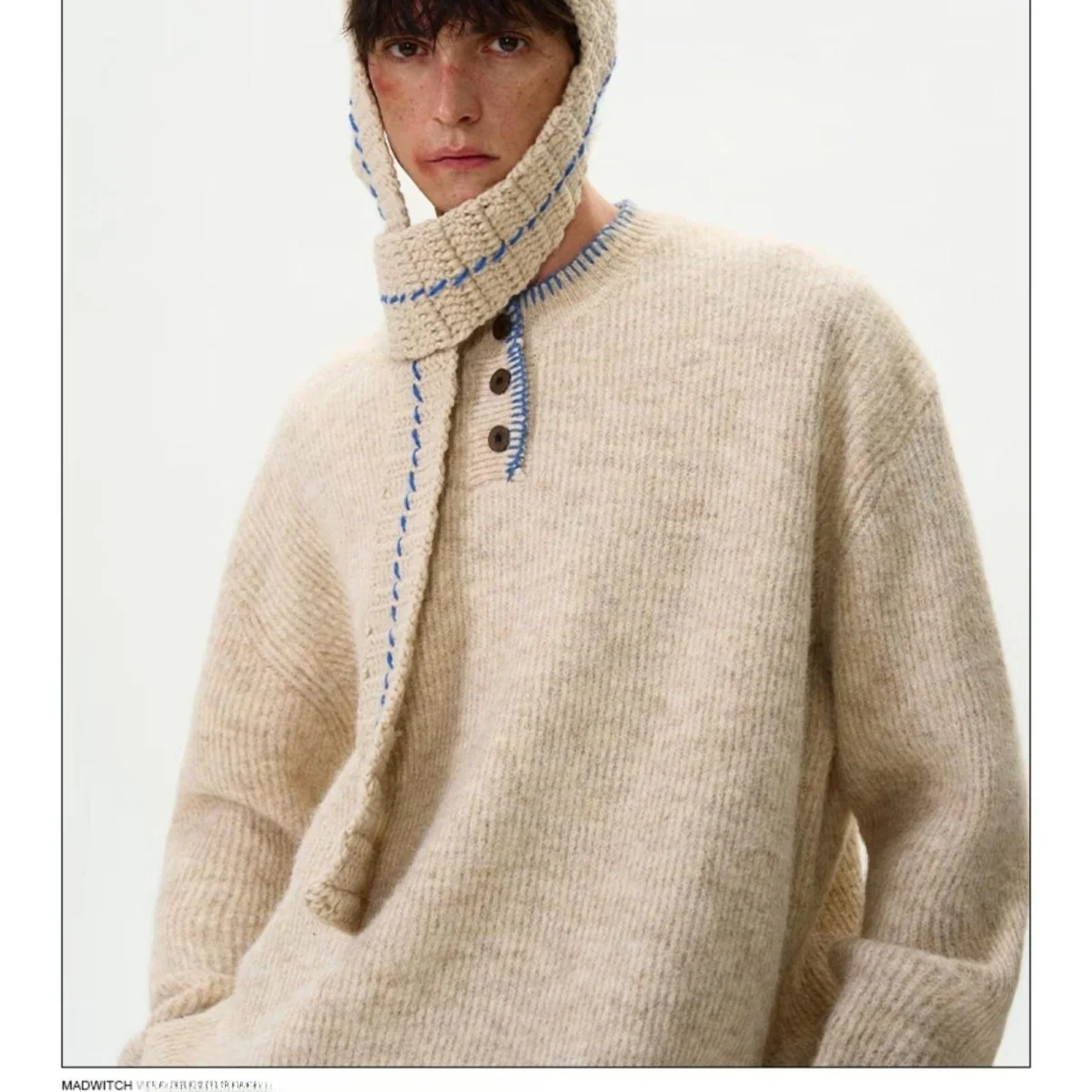 

Fall Winter V-Ne Knitted Cardigan Men's Color Casual Sle Outerwear Soft Polyester Long Sve Warmth Emitting