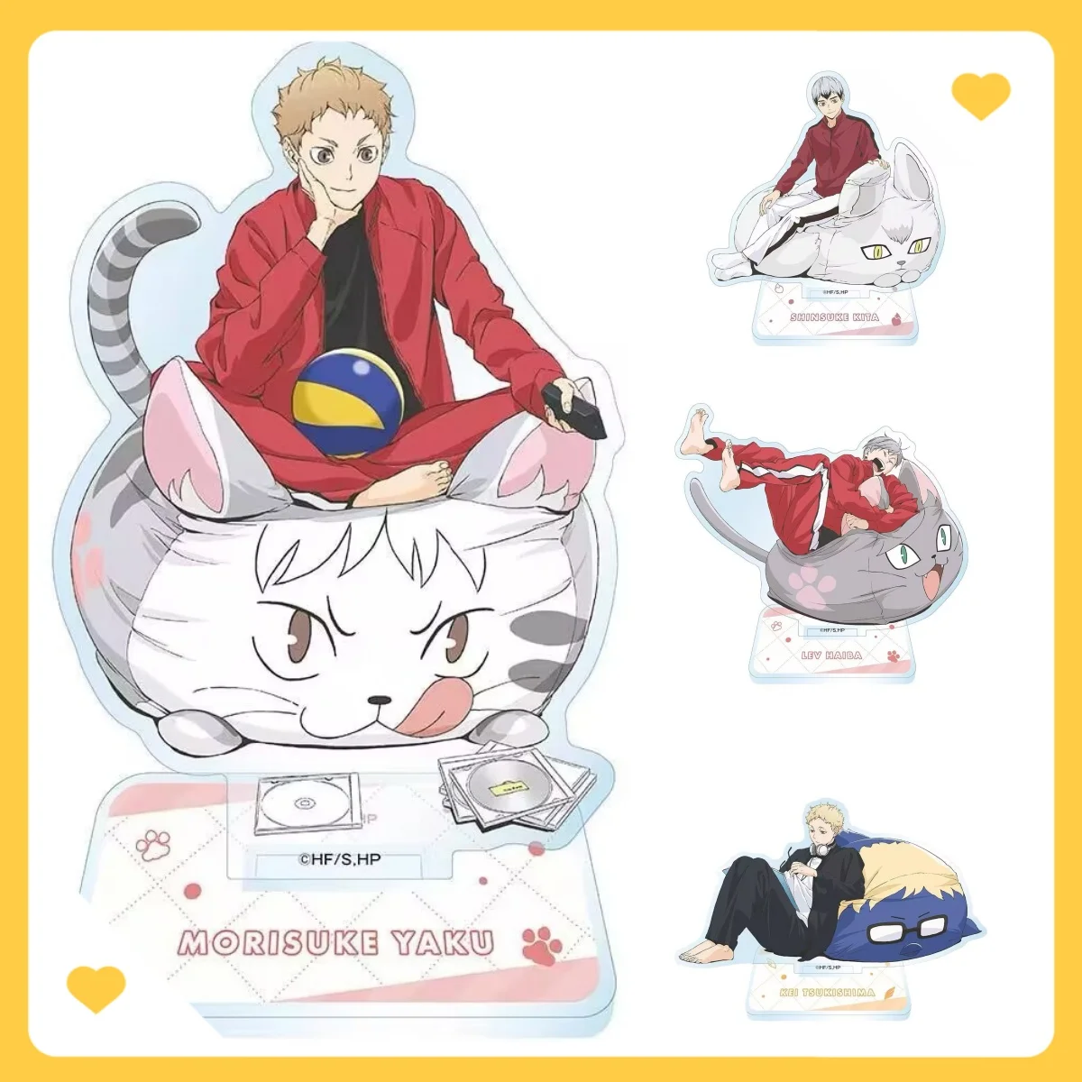 배구 소년 애니메이션 아크릴 스탠드 TOHO 데스크탑 장식품 장난감 피규어 홀더 남성과 여성 생일 선물 크리스마스 선물