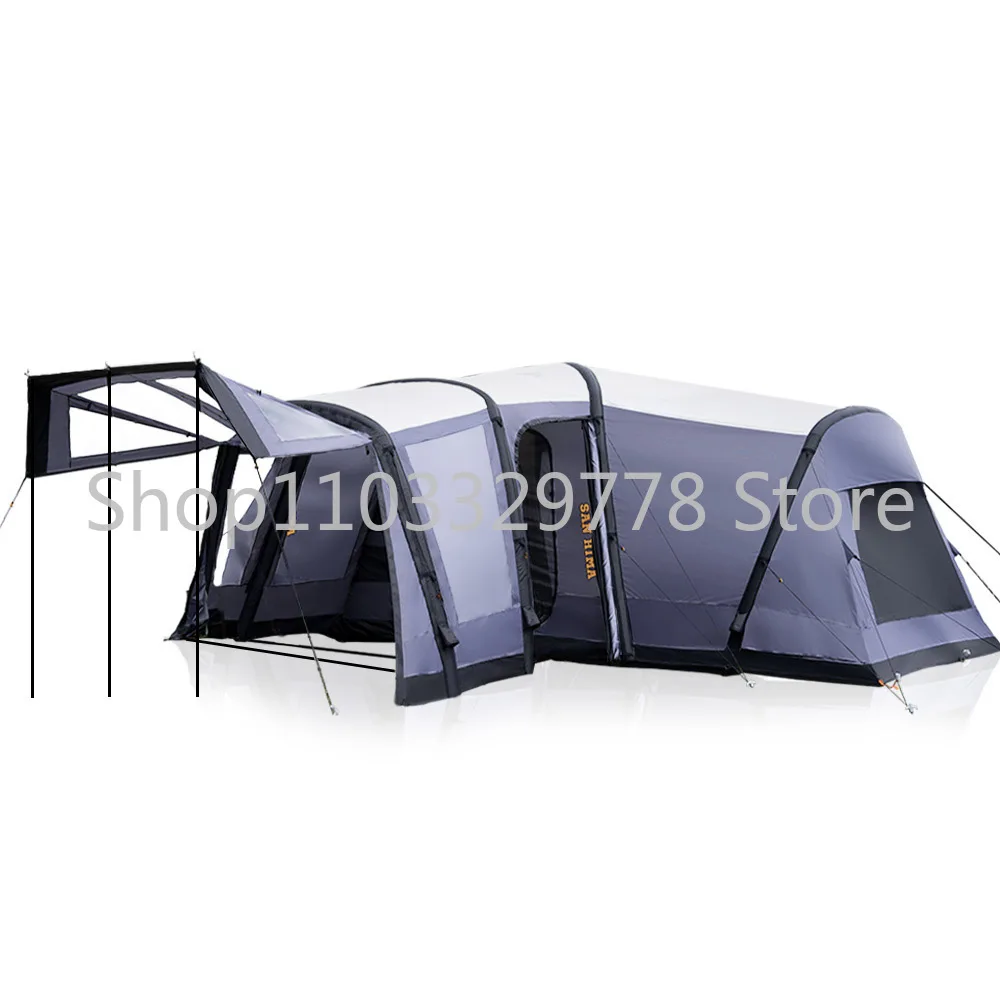 Outdoor Free Portable Camping Camping Two-Bedroom One Living Room Multi-Functional Waterproof Inflatable Tent