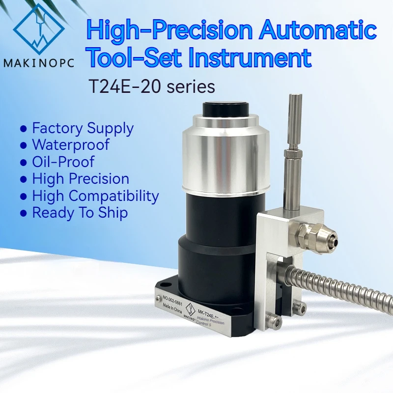 T24E-20 Square Base 20mm CNC Engraving Milling Tool Setter Measurement Detection Z Axis Pre-setter for CNC Control Machine